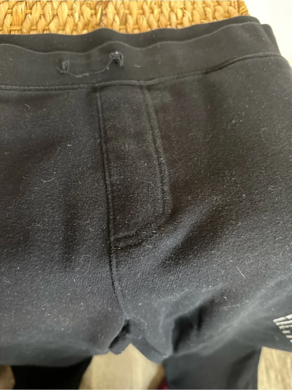 Aeropostale Black Jogger Pants‎ with White Logo